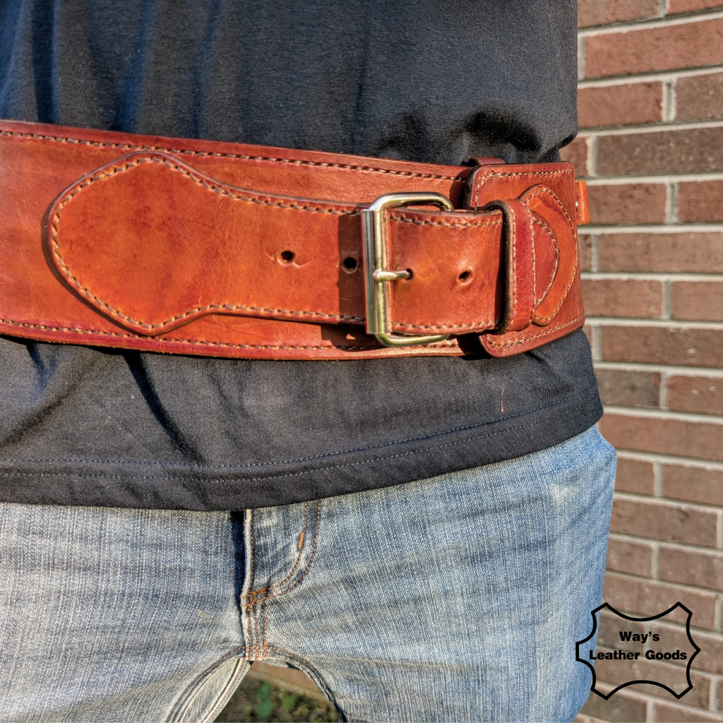 Handmade Leather Gun Belt