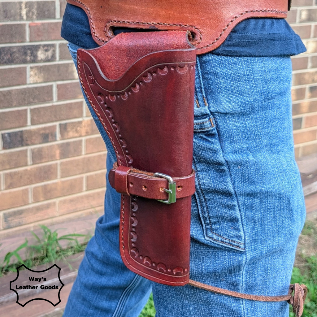Handmade Leather Gun Belt