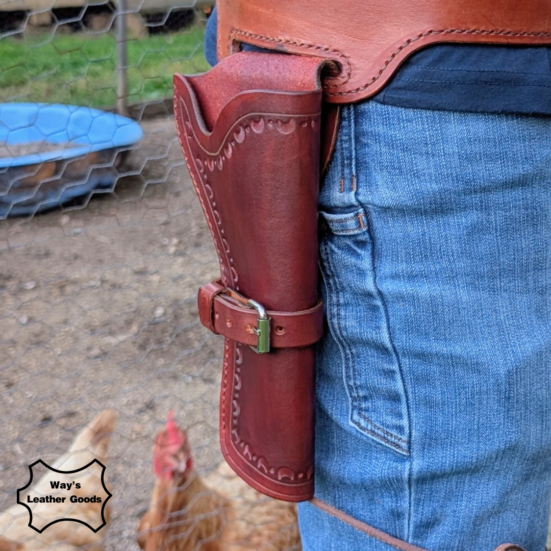 Handmade Leather Gun Belt