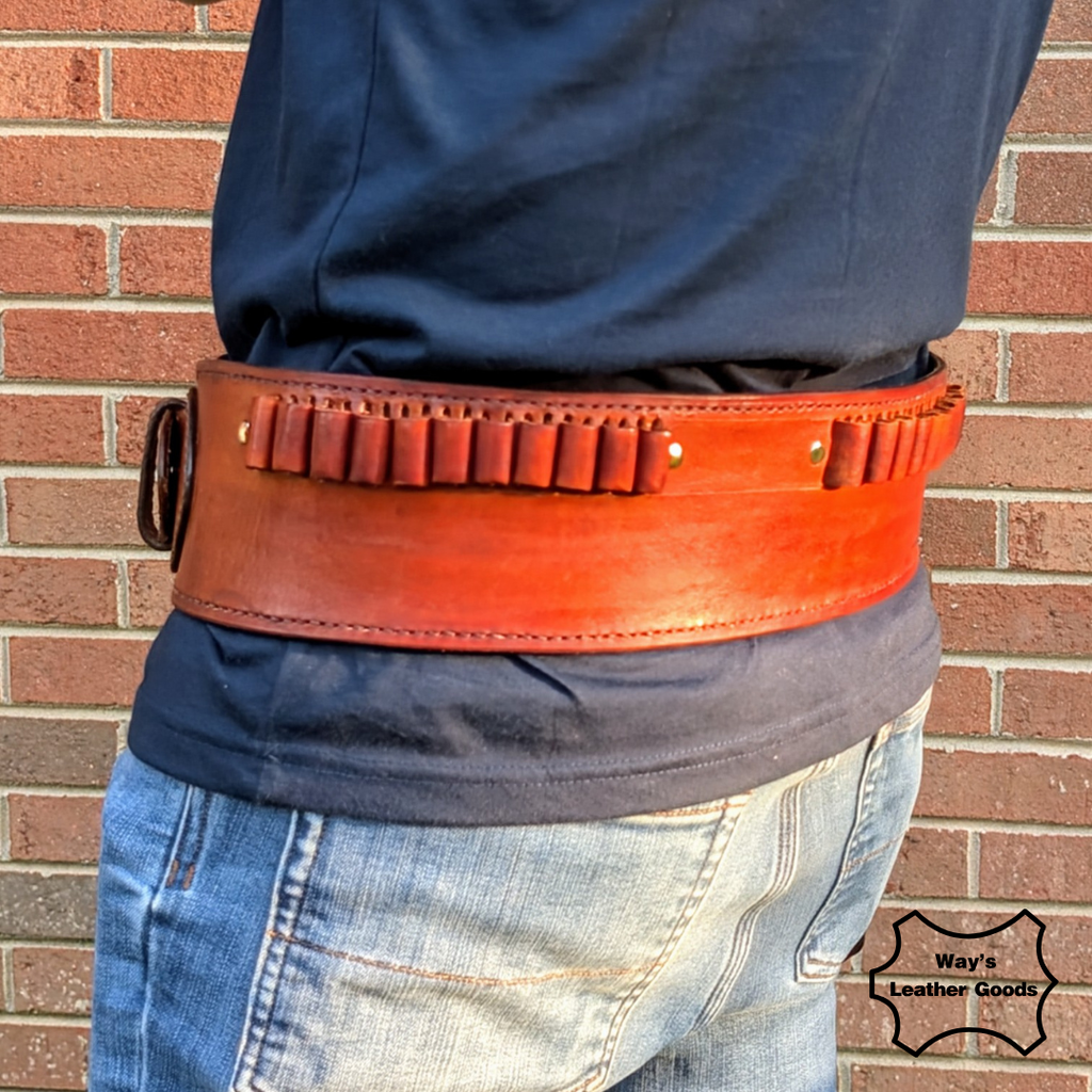 Handmade Leather Gun Belt